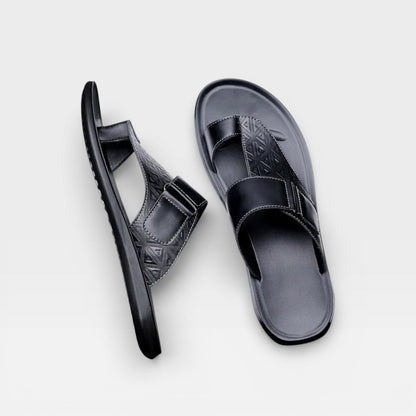 Sandales en cuir pour hommes – Semelle souple pour usage quotidien
