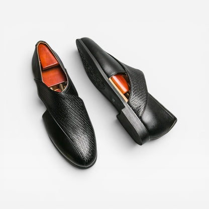 Mocassins en cuir véritable pour hommes – Chaussures habillées classiques à enfiler avec bride croisée