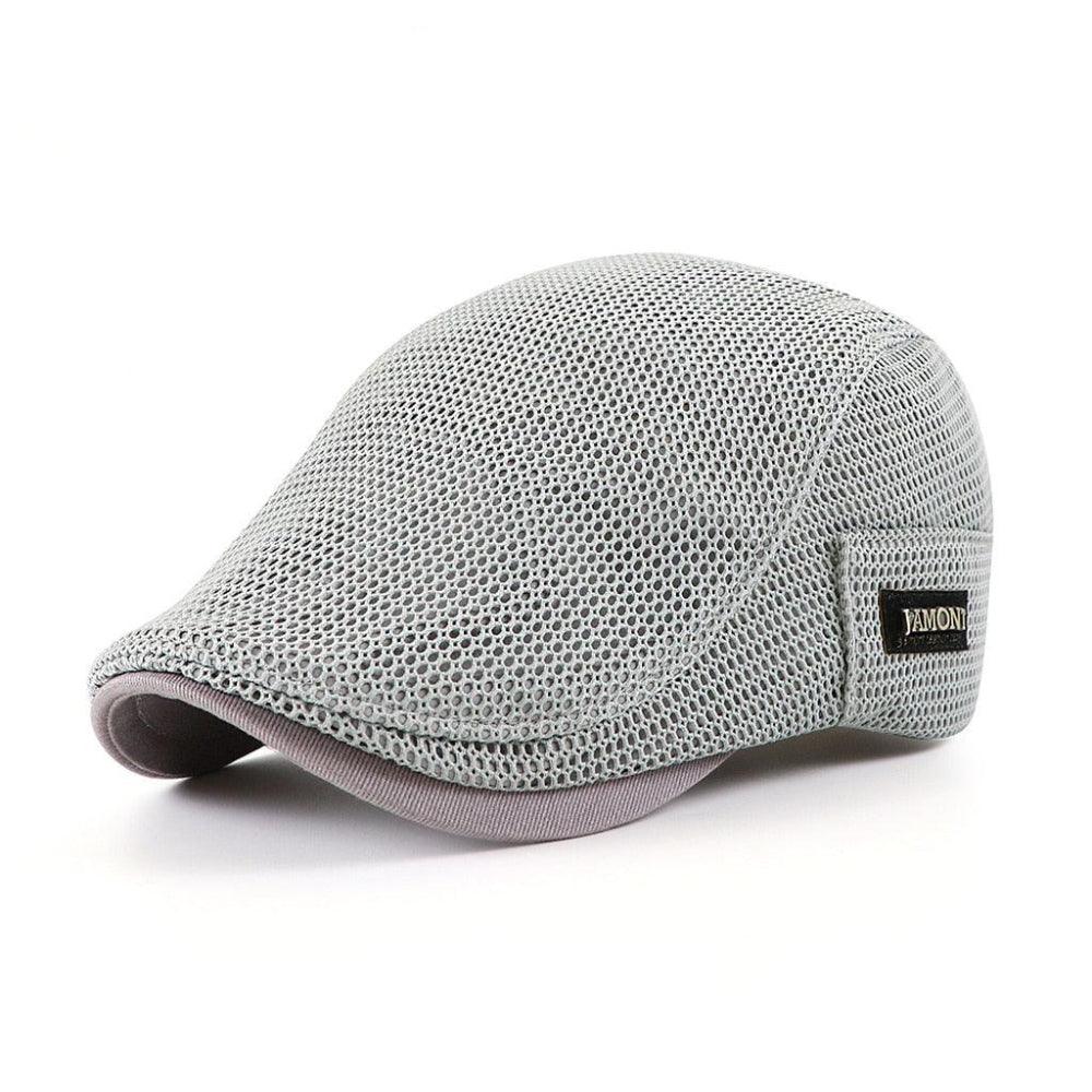 Casquette aérée homme Bloom™ blanche, côté avec logo et visière courbée