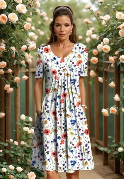 Celeste - Robe Midi Fluide Élégante