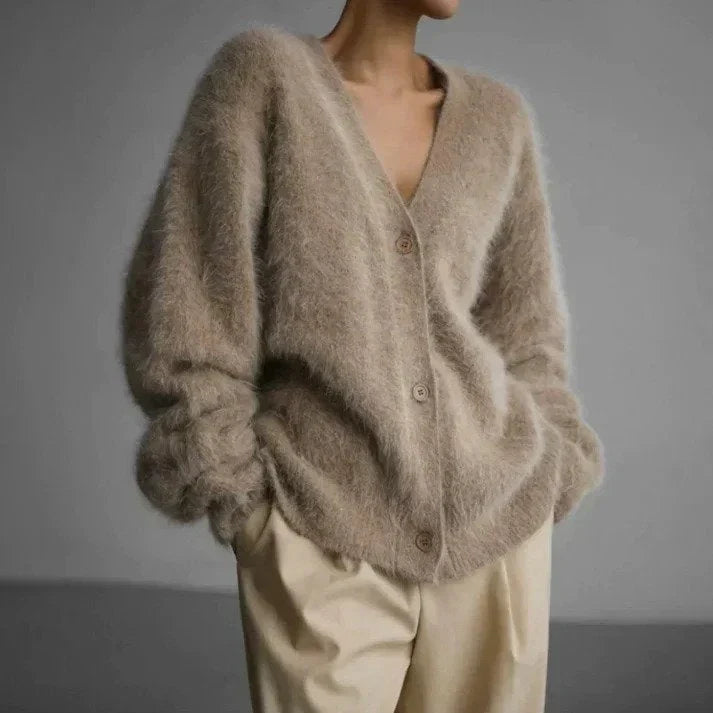 Scottie | Cardigan à col en V pour femmes, coupe décontractée