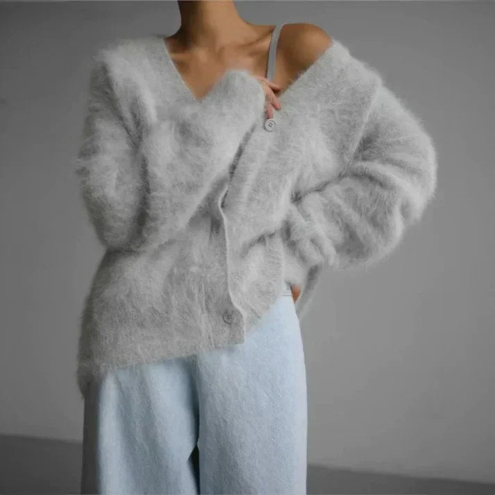 Scottie | Cardigan à col en V pour femmes, coupe décontractée