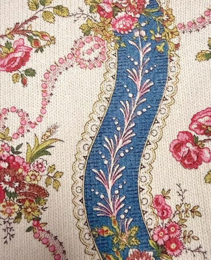 Eulalia | Cardigan à ruban en rose grimpant