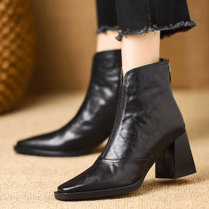 Bottines en cuir Agnese – noir, vue arrière